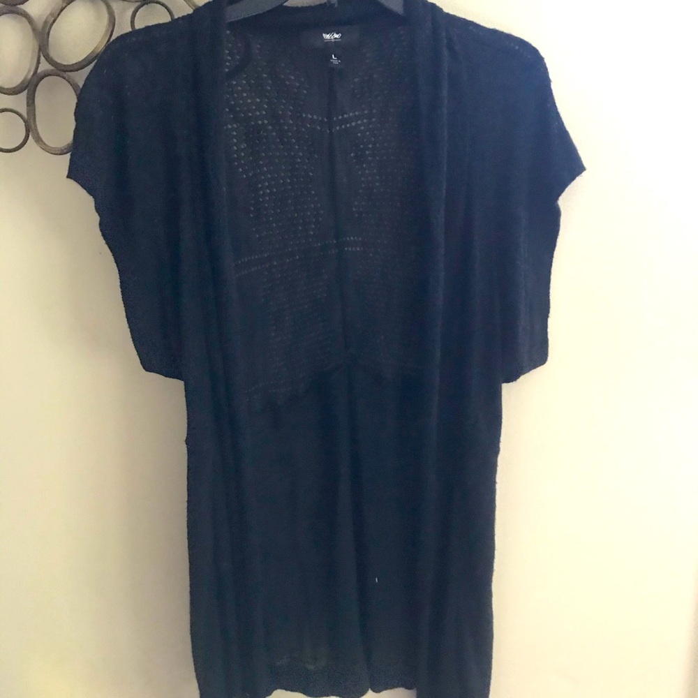 Mossimo Black Knit Cardi